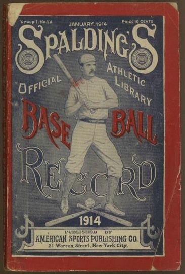 MAG 1914 Spalding's Baseball Record